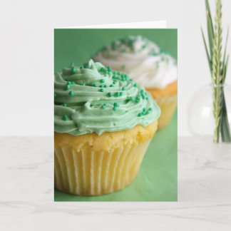 Green cupcake! card