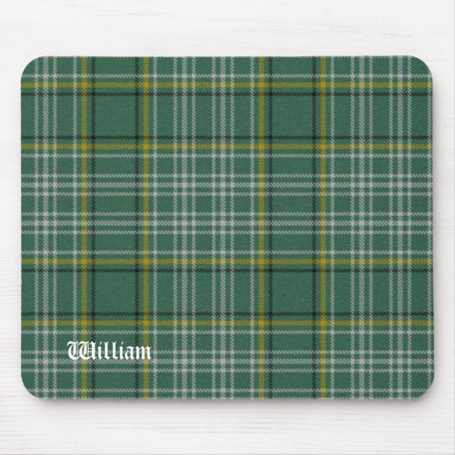 Green Currie Tartan Plaid Mouse Pad (Front)