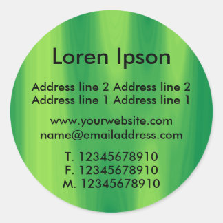 Green Curtain Business / Profile Classic Round Sticker