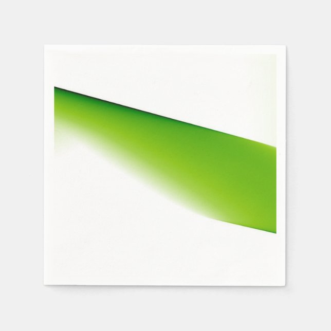 Green Curve Abstract Napkin (Front)
