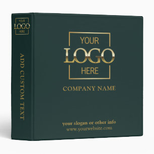 Green Custom Business Logo Professional No Minimum Binder