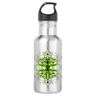 Green Custom Tribal Tattoo Design 532 Ml Water Bottle