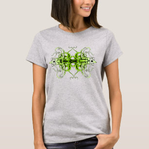 Green Custom Tribal Tattoo Design T-Shirt