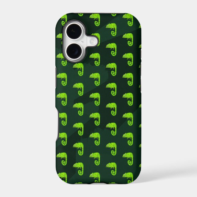 Green cute chameleon (Back)