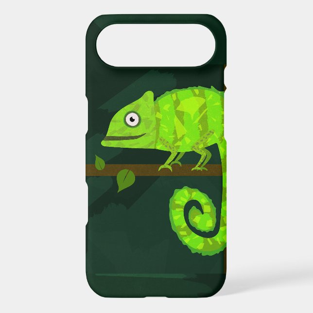 Green cute chameleon (Back)