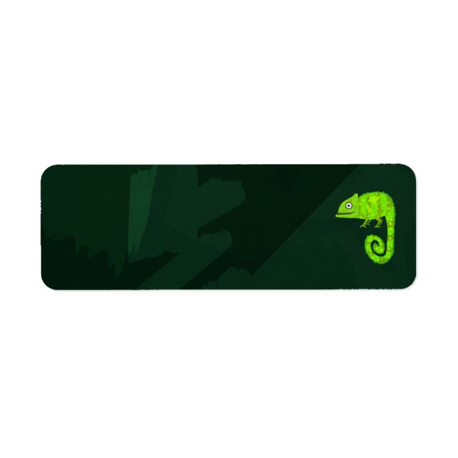 Green cute chameleon (Front)