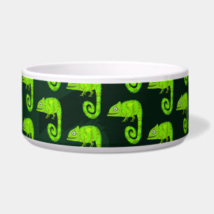 Green cute chameleon