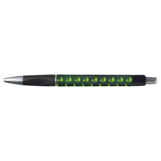 Green cute chameleon pen (Front)