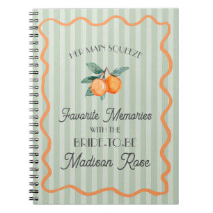 Green Cutie Main Squeeze Favourite Memories Bride Notebook