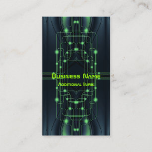 Green Cyber Circuits Business Card 2
