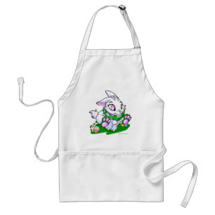 Green Cybunny racing through neggs Standard Apron
