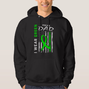 Green Dad Kidney Disease Cerebral Palsy Awareness Hoodie