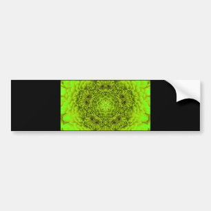GREEN  DAHLIA BUMPER STICKER