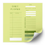 Green Daily Planner To-Do List Notepad<br><div class="desc">Organize your day with this refreshing green daily planner to-do list notepad. Ideal for task management and personalization.</div>