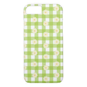 Green Daisy Gingham Pattern Case-Mate iPhone Case