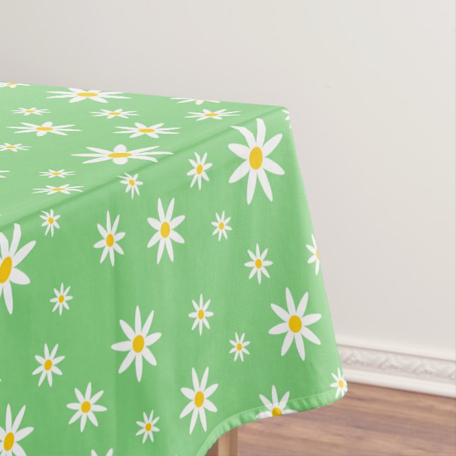 Green Daisy Tablecloth (In Situ)