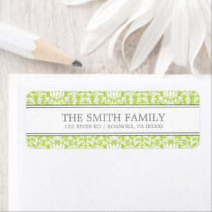 Green Damask Pattern