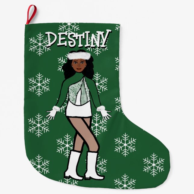 Green Dancer Christmas Stocking (Front)