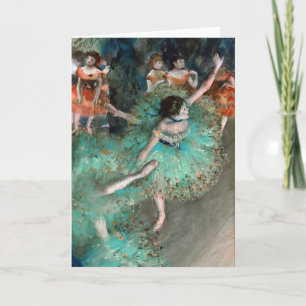 Green Dancer (Danseuse Verte) Edgar Degas Card