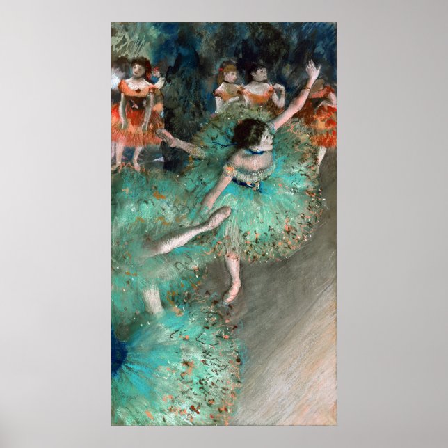 Green Dancer (Danseuse Verte) Edgar Degas Poster (Front)