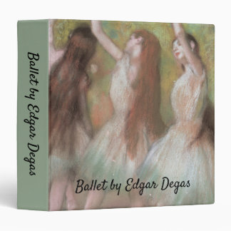 Green Dancers by Edgar Degas, Vintage Ballet Art Binder