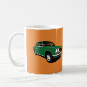 Green Datsun Bluebird 1600 (510), two images Coffee Mug