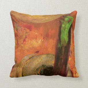 Green Death Throw Pillow