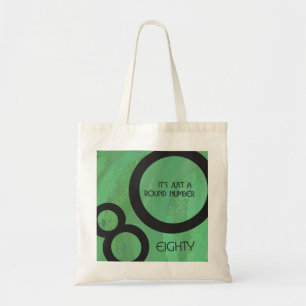 Green Decade 80th Birthday Tote Bag