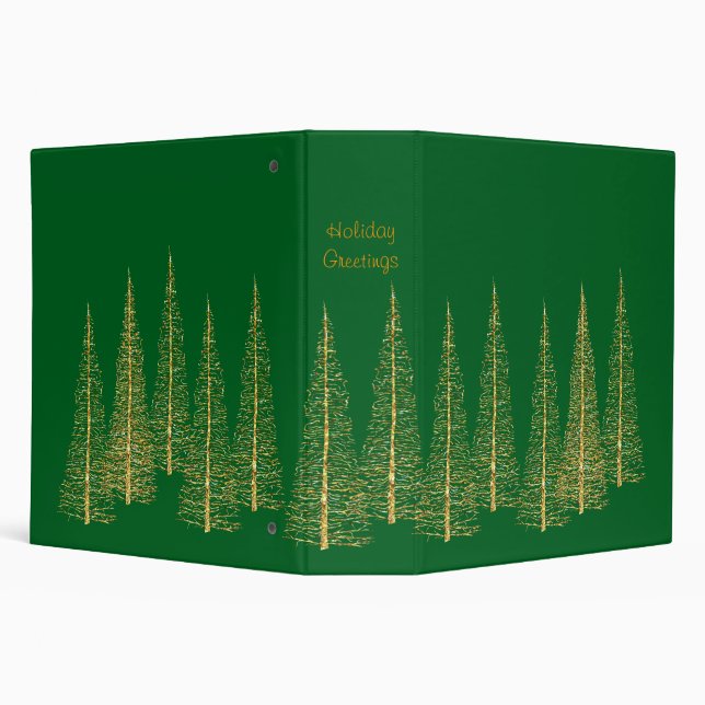 Green December Christmas Scrapbook Album Binder (Background)