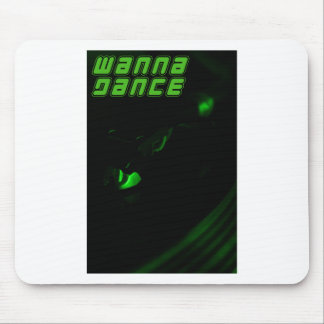 Green Decks Wanna Dance Text Vertical Sticker  Mouse Pad