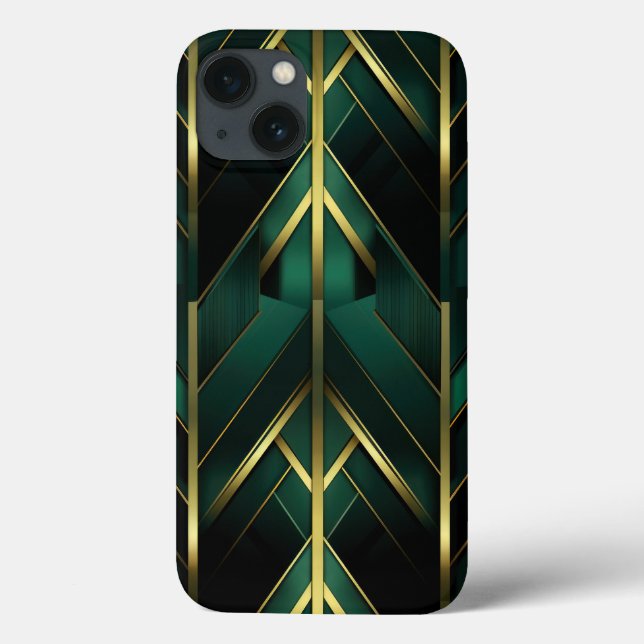 Green Deco Case-Mate iPhone Case (Back)