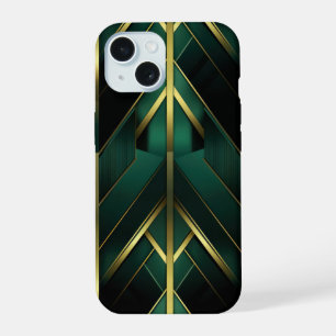 Green Deco iPhone 15 Case