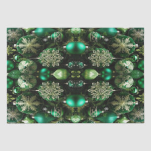 Green Decorative Ornaments Holiday Tissue Paper