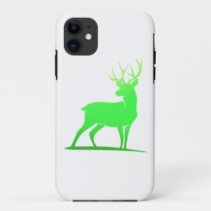 Green deer  silhouette design iPhone 11 case