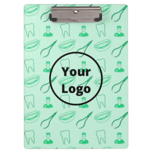 Green dentist pattern clipboard