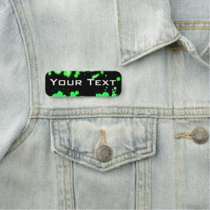 Green Design Name Tag