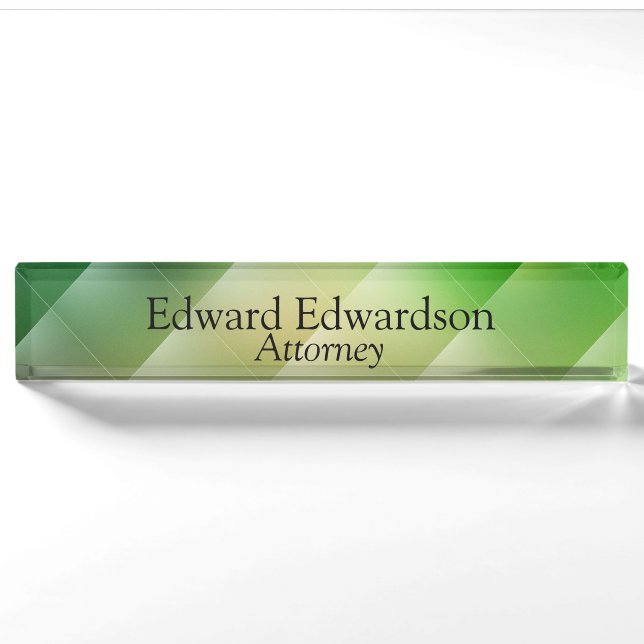 Green Diamond Nameplate (Front)