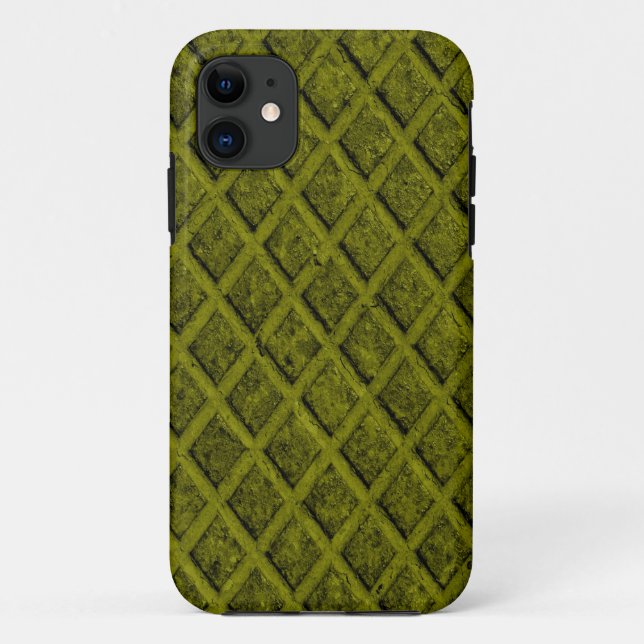 Green diamond rust metal Case-Mate iPhone case (Back)