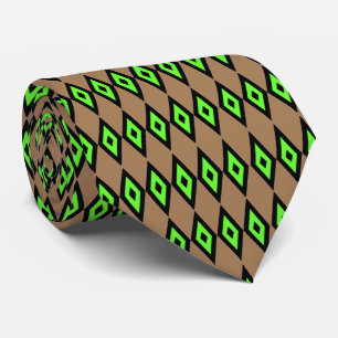 Green Diamonds Tie