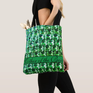 Green Diamonds, vintage green gemstone jewelry   Tote Bag