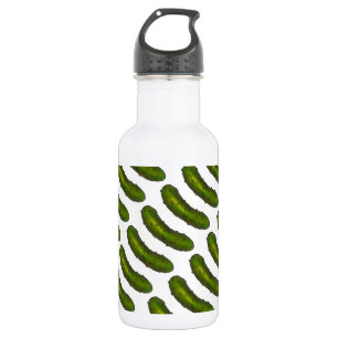 Green Dill Pickle Pickles Water Bottle