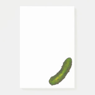 Green Dill Pickle Sour Crunchy Kosher Pickles Food Post-it Notes