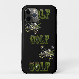Green Dimensional Golf Picture logo, iPhone 11 Pro Case