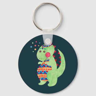 Green Dino Keychain
