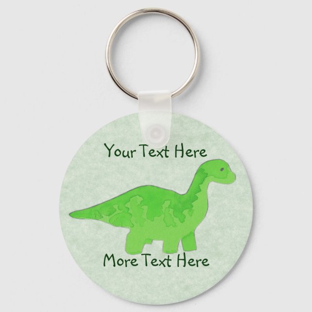 Green Dino Keychain (Front)