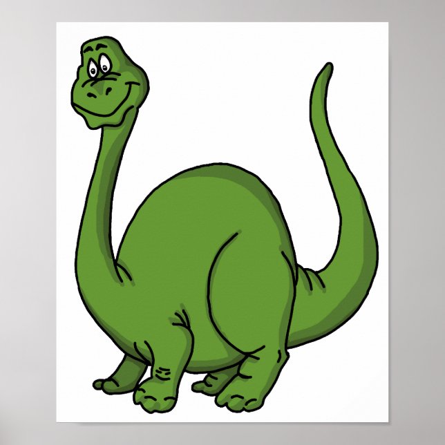 Green Dino Poster (Front)