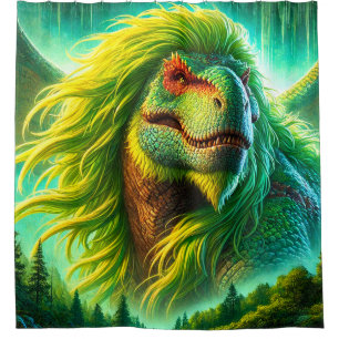 Green Dinosaur Art