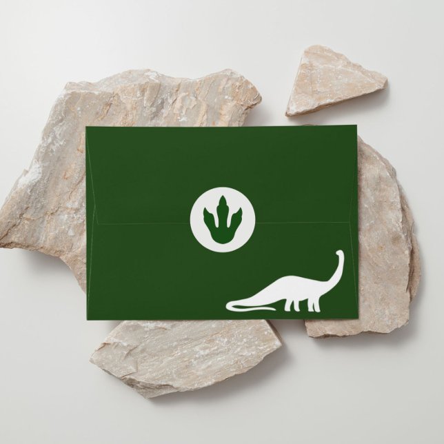 Green Dinosaur Print Round Stickers (Creator Uploaded)