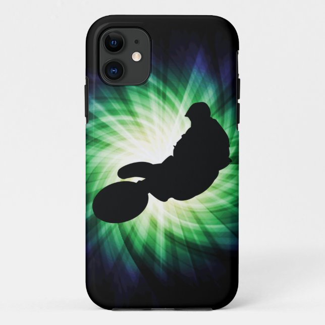 Green Dirt Bike Case-Mate iPhone Case (Back)