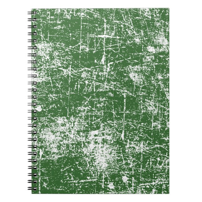 Green Distressed Notebook (Front)